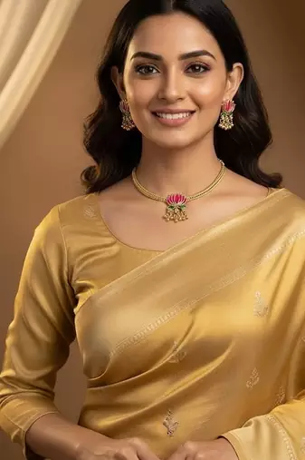 Gold gold plated stainless steel jewellery set