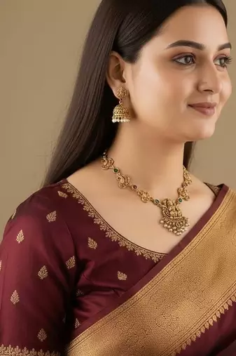 Gold gold plated stainless steel jewellery set