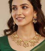 Gold gold plated stainless steel jewellery set