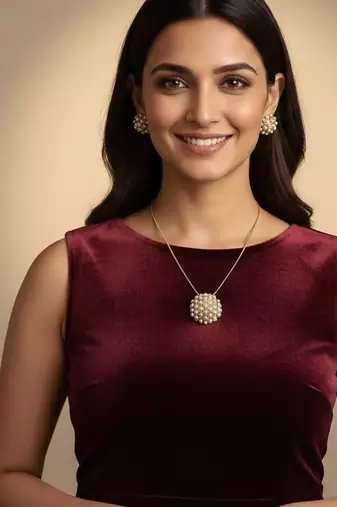 Gold gold plated stainless steel jewellery set