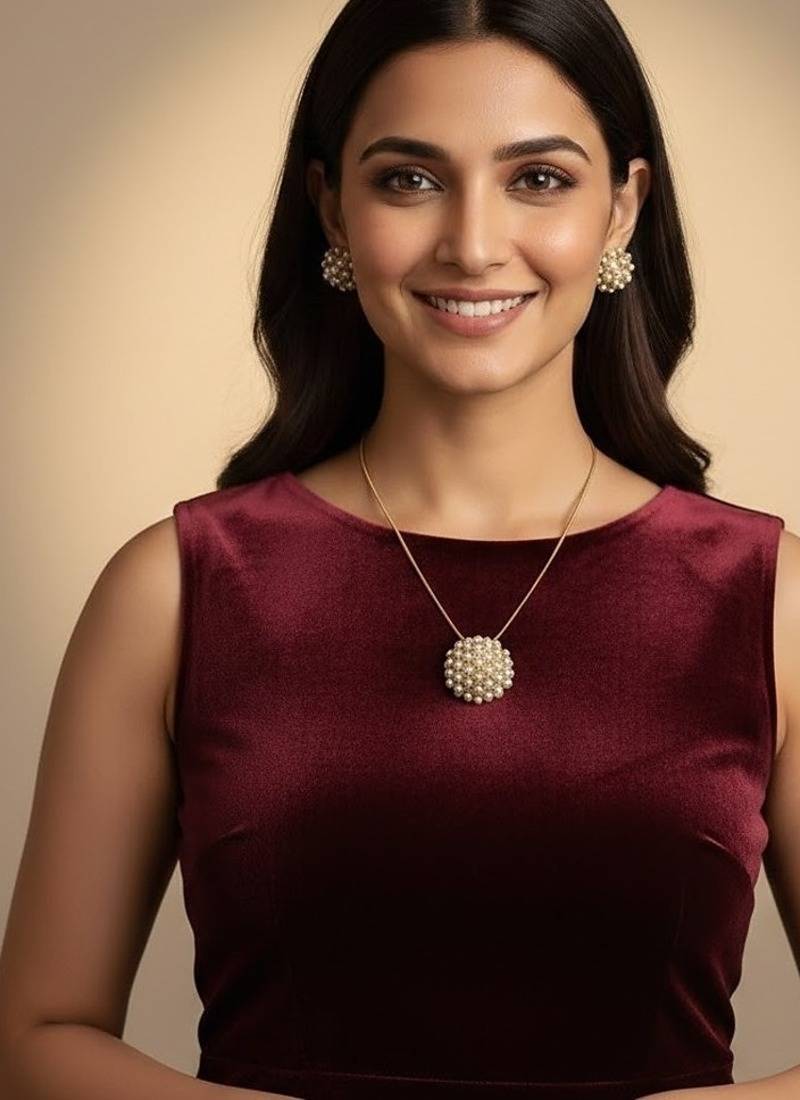 Gold gold plated stainless steel jewellery set