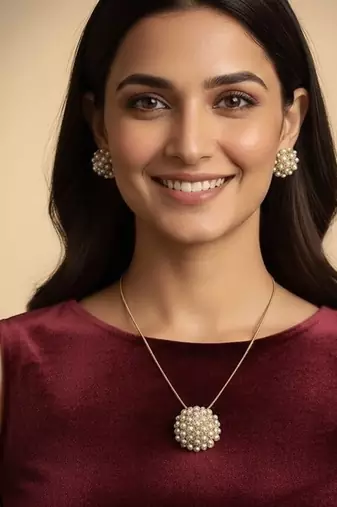 Gold gold plated stainless steel jewellery set