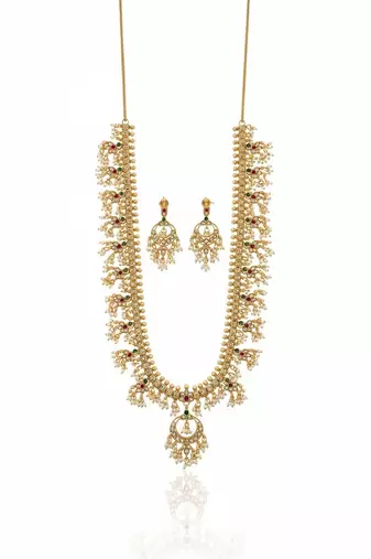 Gold gold plated stainless steel jewellery set
