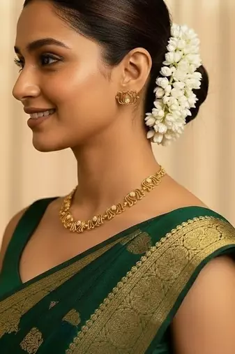 Gold gold plated stainless steel jewellery set