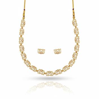 Gold gold plated stainless steel jewellery set 4
