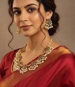 Multicolor gold plated stainless steel jewellery set