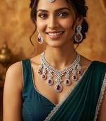 American diamond jewellery set - ideal for fashionable women's statement