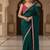 Designer Chinon Saree Decorated With Readymade Sequence Lace  And Contrast Sequence Embroidered Unstitched  Blouse Piece