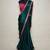 Designer Chinon Saree Decorated With Readymade Sequence Lace  And Contrast Sequence Embroidered Unstitched  Blouse Piece