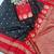 black red  soft art silk banarasi jacuard work designer party wear saree with unstitched blouse piece