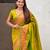 Lime green soft paithani silk zari weaving saree with matching blouse piece