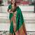 Green soft paithani silk zari weaving saree with matching blouse piece