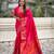 Pink soft paithani silk zari weaving saree with matching blouse piece