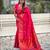 Pink soft paithani silk zari weaving saree with matching blouse piece