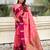 Pink soft silk zari weaving saree with matching blouse piece