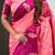 Pink soft silk zari weaving saree with matching blouse piece