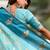 Blue soft silk zari weaving saree with matching blouse piece