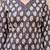 Grey floral block print cotton straight kurta set with dupatta