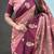 Peach soft silk zari weaving saree with matching blouse piece