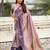 Lavender soft silk zari weaving saree with matching blouse piece