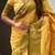 Yellow soft silk zari weaving saree with matching blouse piece