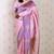 Pink soft silk zari weaving saree with matching blouse piece