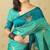 Blue soft silk zari weaving saree with matching blouse piece