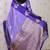 Purple soft silk zari weaving saree with matching blouse piece