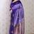 Purple soft silk zari weaving saree with matching blouse piece