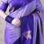 Purple soft silk zari weaving saree with matching blouse piece