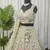 Light Green Embroidered Thread & Sequins Crush Silk Lehenga Choli with Dupatta