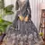 Grey Zari & Sequins Embroidered Natural Crepe Lehenga Choli with Dupatta