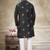 black pure silk kurta pajama with embroidered work