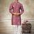 pink pure silk kurta pajama with embroidered work