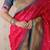 Pink paithani silk bandhani zari weaving saree with contrast blouse piece