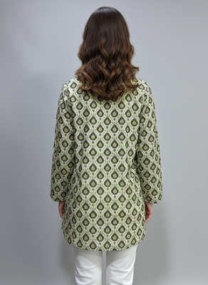  floral digital print muslin silk blend tunic 3