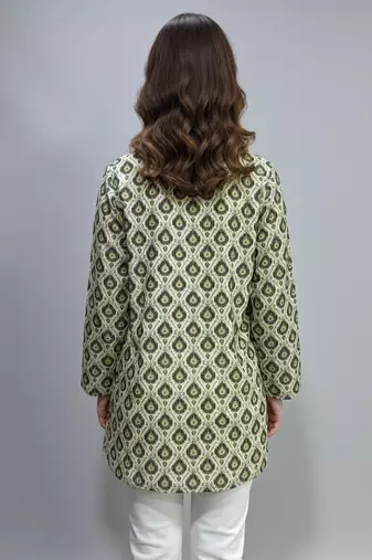  floral digital print muslin silk blend tunic
