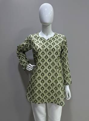  floral digital print muslin silk blend tunic 4