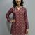  floral digital print muslin silk tunic / stylish short kurti for grilish