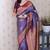 Lavender soft silk zari weaving saree with contrast blouse piece