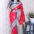 Pink soft silk zari weaving saree with contrast blouse piece