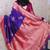 Purple soft silk zari weaving saree with contrast blouse piece