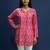  floral digital print muslin silk tunic / stylish short kurti for grilish