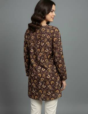  floral digital print muslin silk blend tunic 3