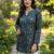  floral digital print muslin silk tunic / stylish short kurti for grilish