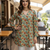  floral digital print muslin silk tunic / stylish short kurti for grilish