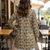 floral digital print muslin silk tunic / stylish short kurti for grilish