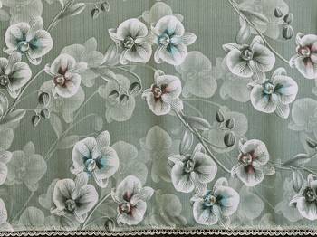 pista floral printed georgette silk blend saree 2