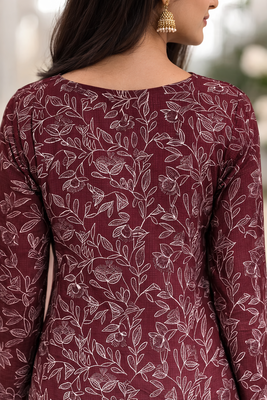  floral digital print muslin silk tunic / stylish short kurti for grilish 4