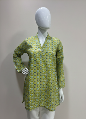  floral digital print muslin silk blend tunic 4